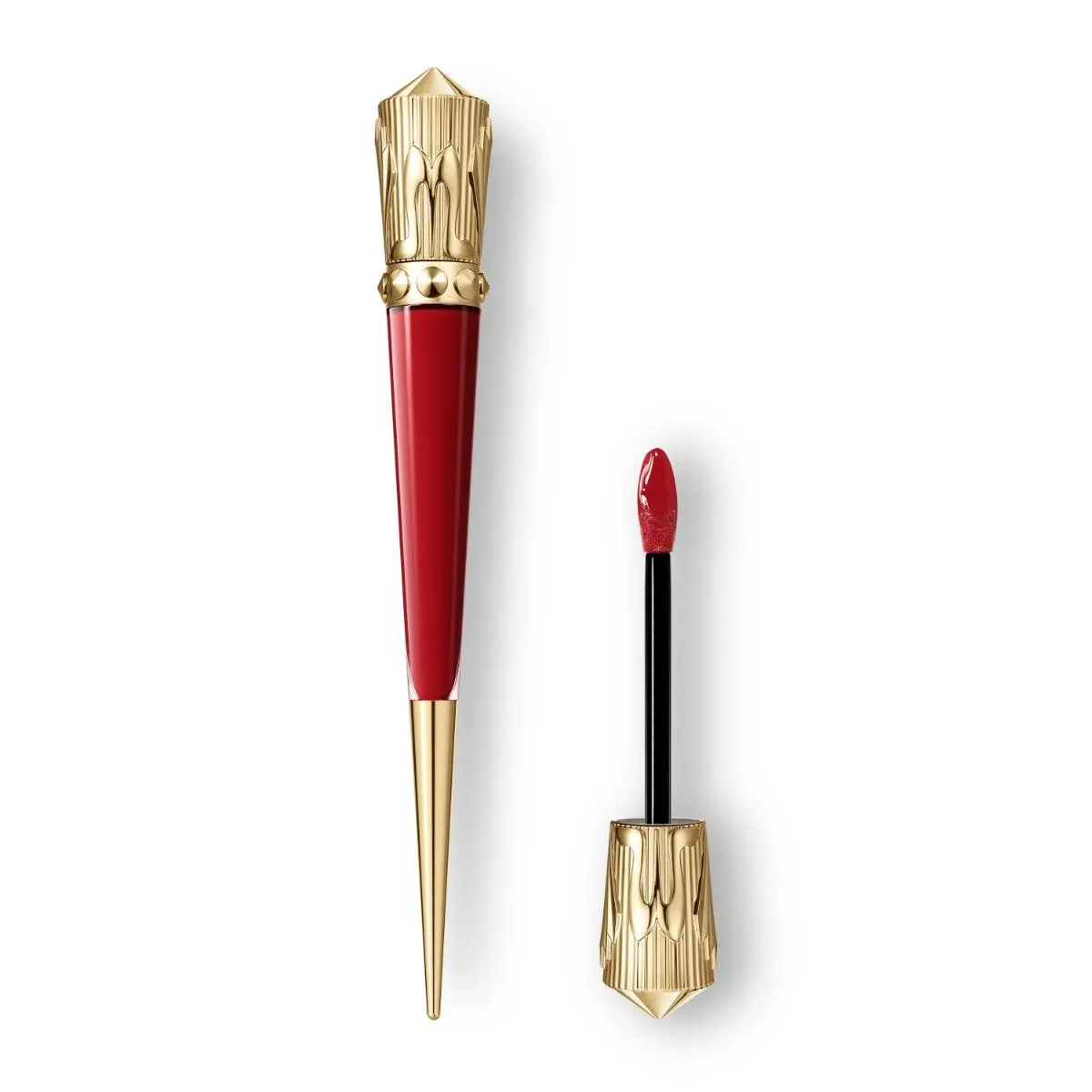 Christian Louboutin Rouge Stiletto Vinyl Gloss – Lip Gloss – Rouge Louboutin 001V - Beauty - front view